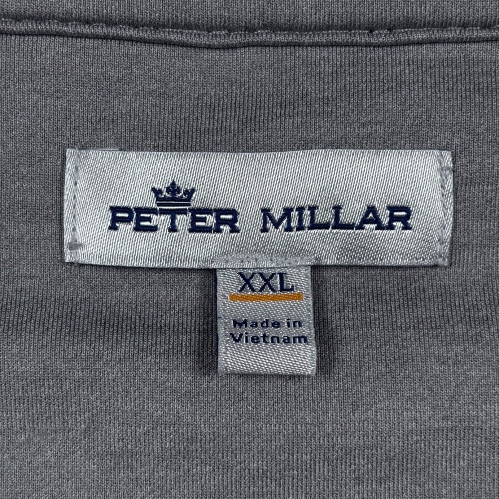 Peter Millar Pullover Mens 2XL Blue 1/4 Zip XXL Golf Crown Sport Perth Stretch - Picture 2 of 14